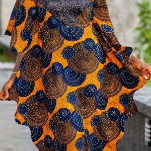 Adaeh Bubu (Orange Ankara & Sequin)