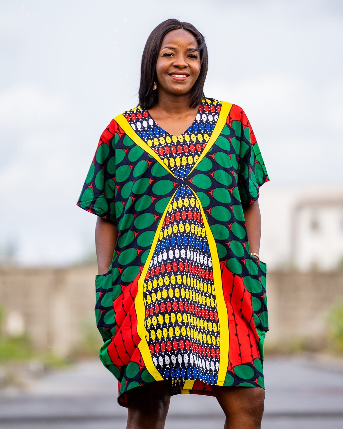 Adanne Short Bubu Dress