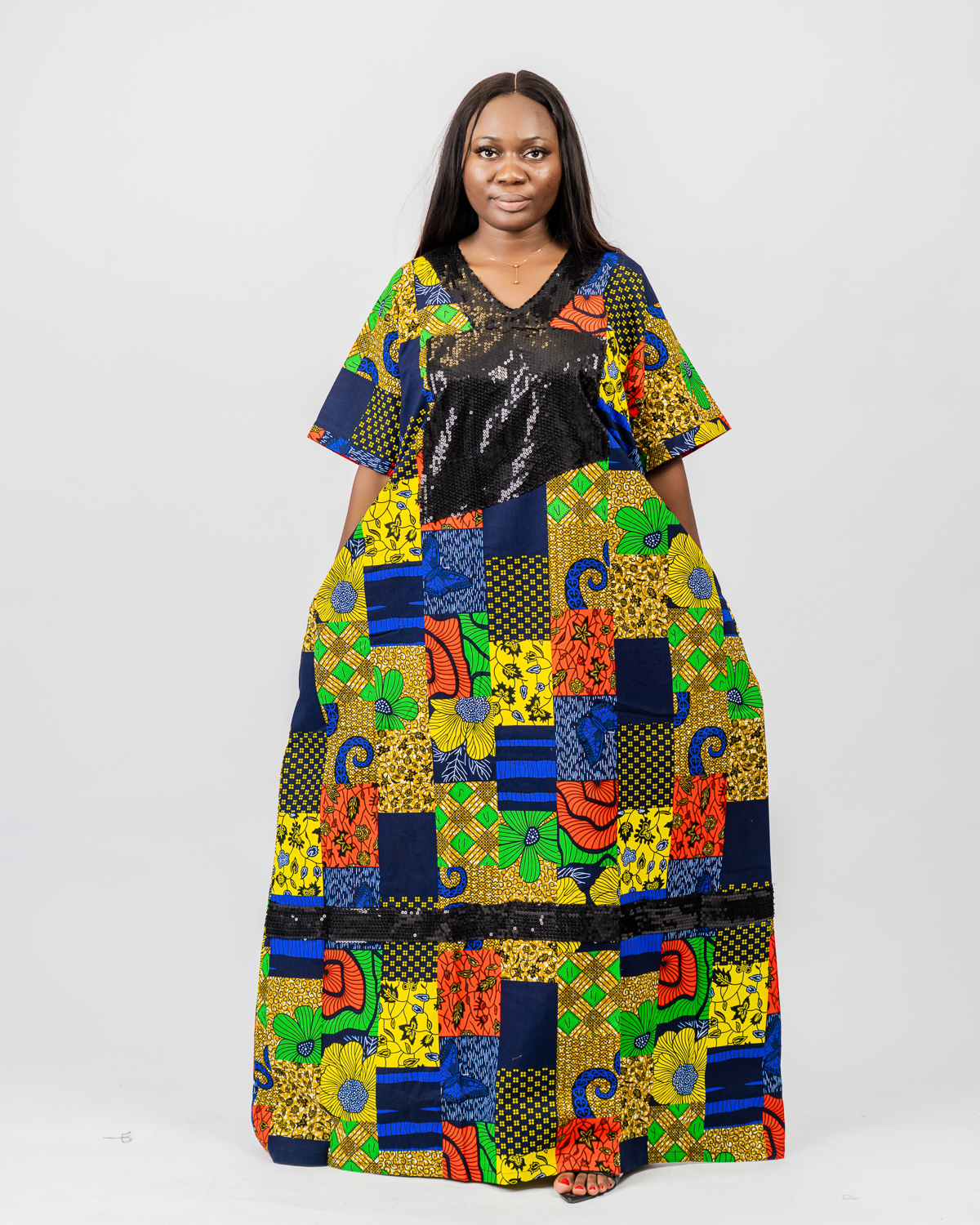 Sisi Bubu (Multi fabric Ankara & Sequin)