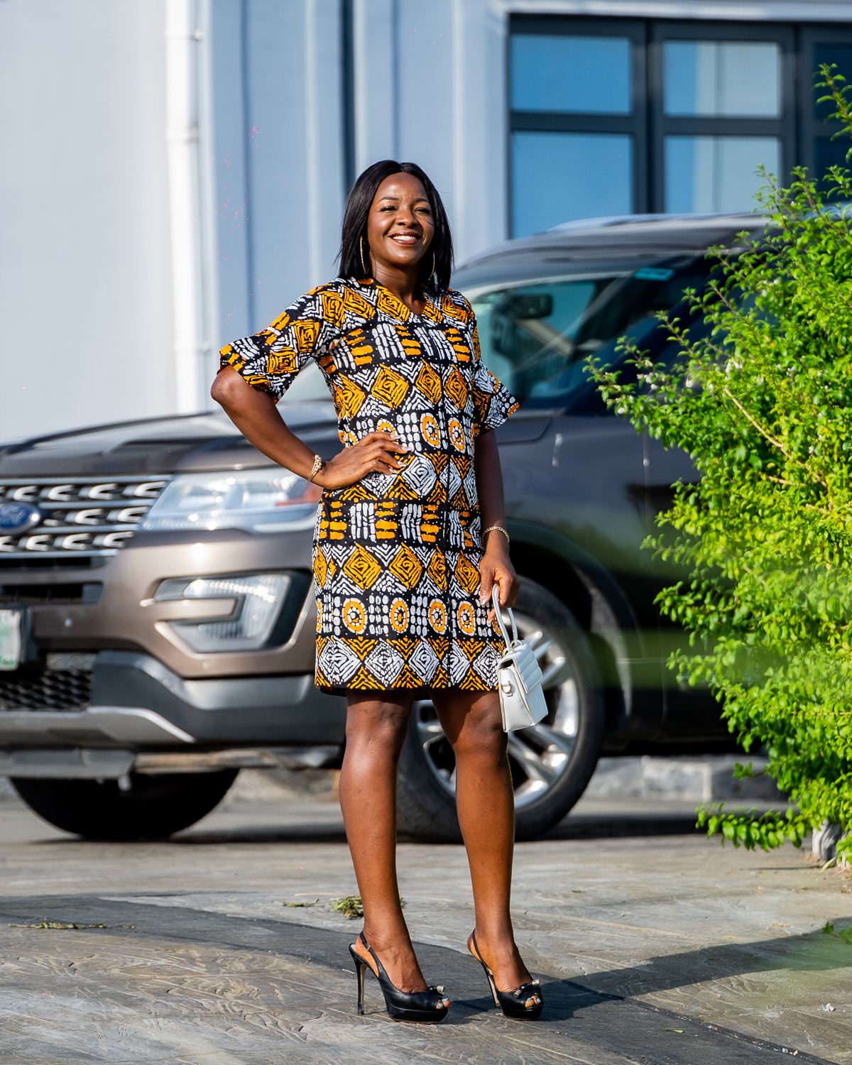 Nwabebi Smart Front Zip Dress